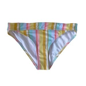 Billabong Kids Stoked On Sun Multi Stripe Bikini Swim Bottom  NWT